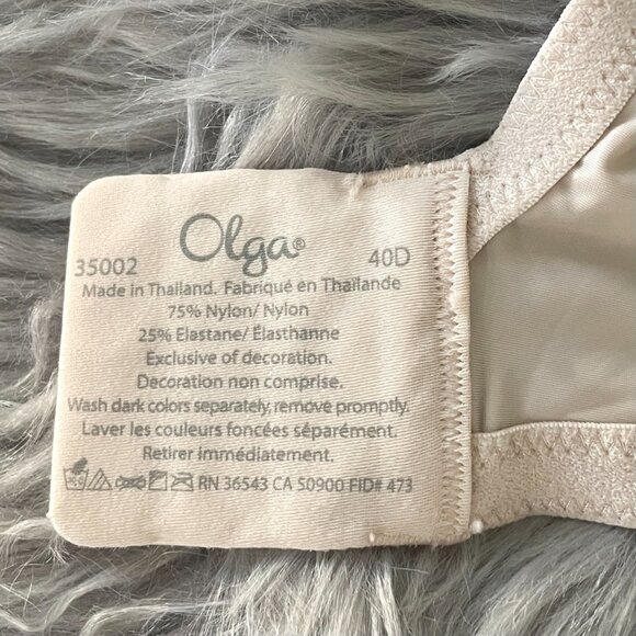 *NWT* Olga Signature Support Satin Bra - Picture 6 of 8